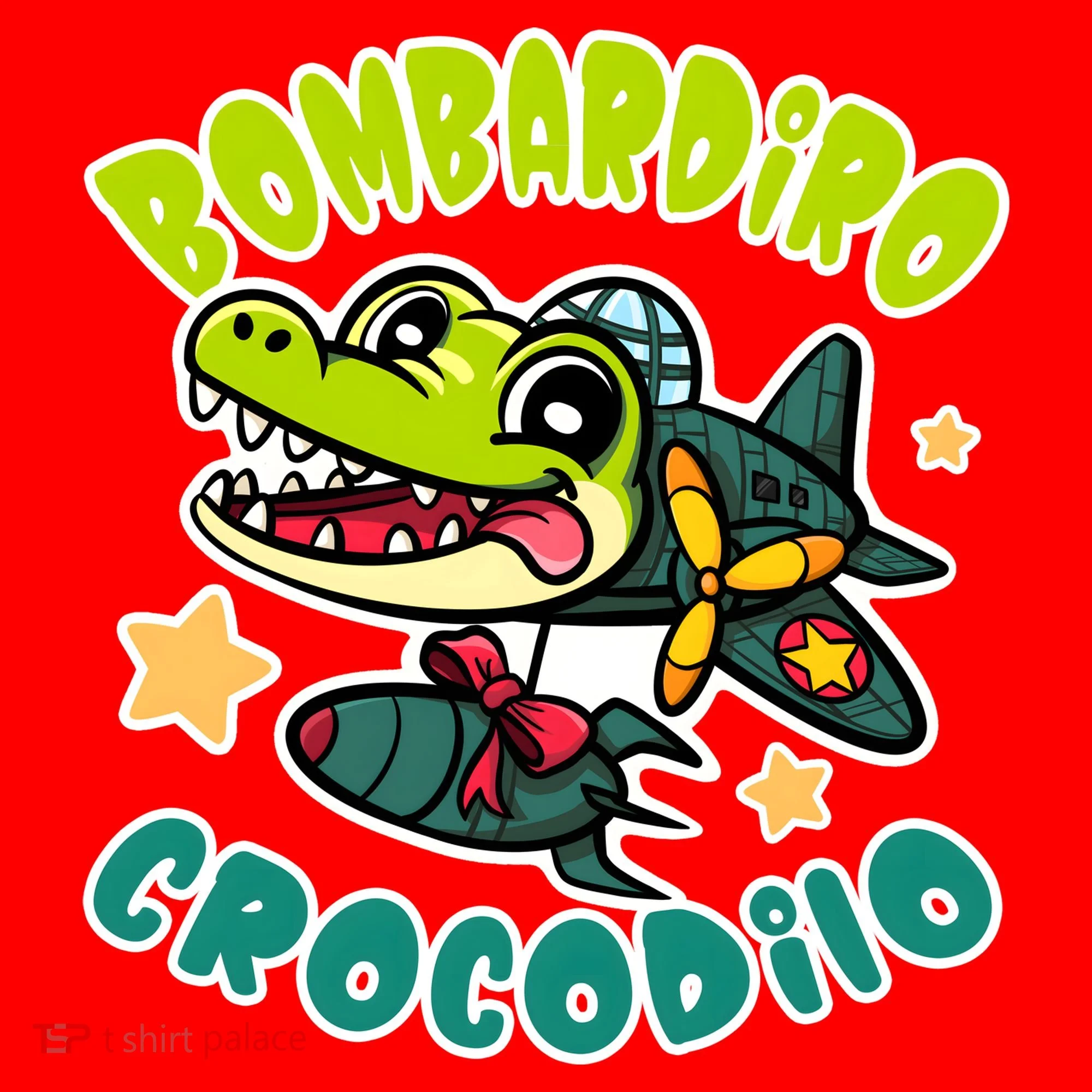 Brainrot Bombardiro Crocodilo Santa Hat
