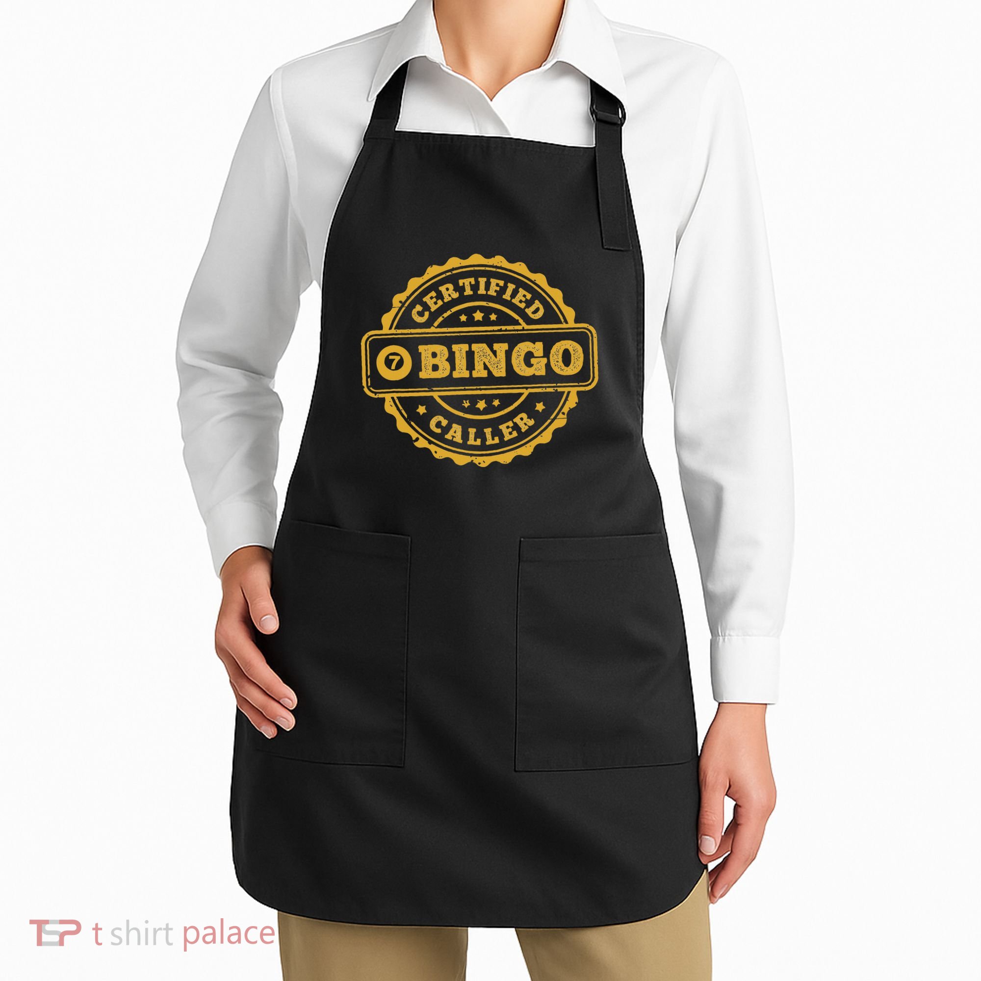 Bingo Bingo Caller Certified Funny Bingo Apron