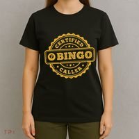 Bingo Bingo Caller Certified Funny Bingo T-Shirt thumb 4