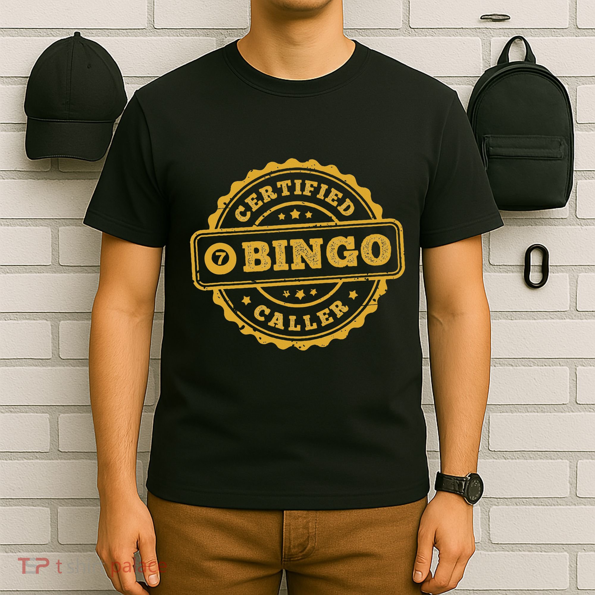 Bingo Bingo Caller Certified Funny Bingo T-Shirt