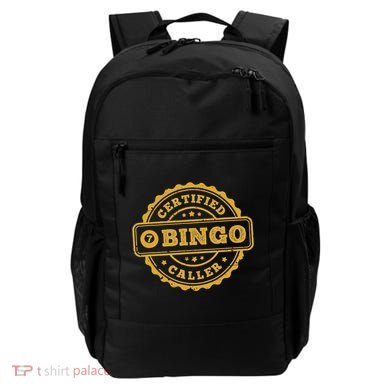 Bingo Bingo Caller Certified Funny Bingo Backpack