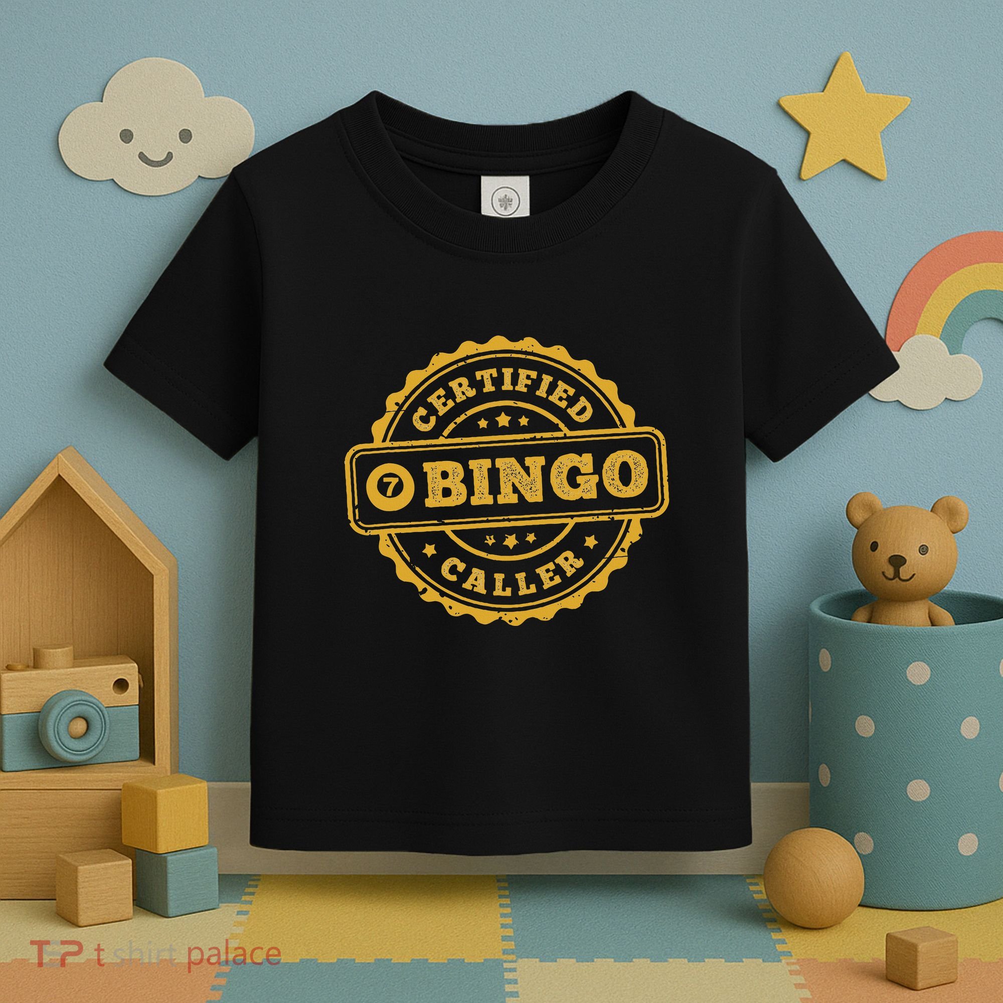 Bingo Bingo Caller Certified Funny Bingo Toddler T-Shirt