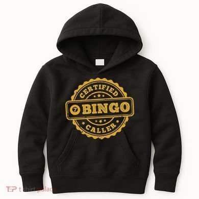 Bingo Bingo Caller Certified Funny Bingo Kids Hoodie