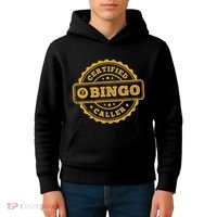 Bingo Bingo Caller Certified Funny Bingo Kids Hoodie thumb 4