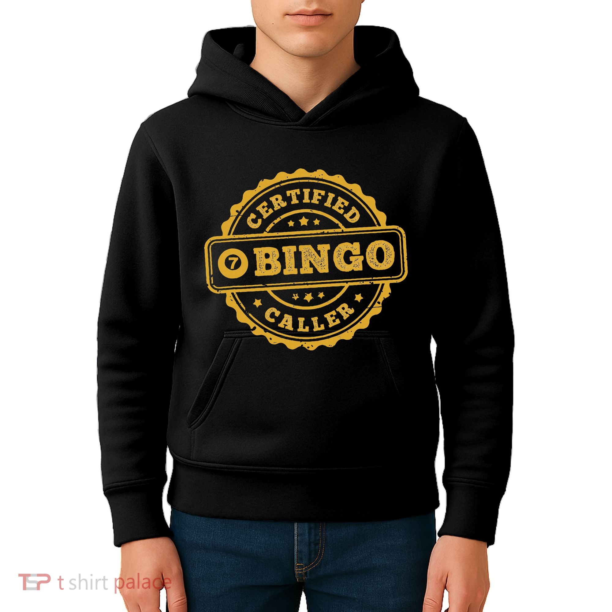 Bingo Bingo Caller Certified Funny Bingo Kids Hoodie