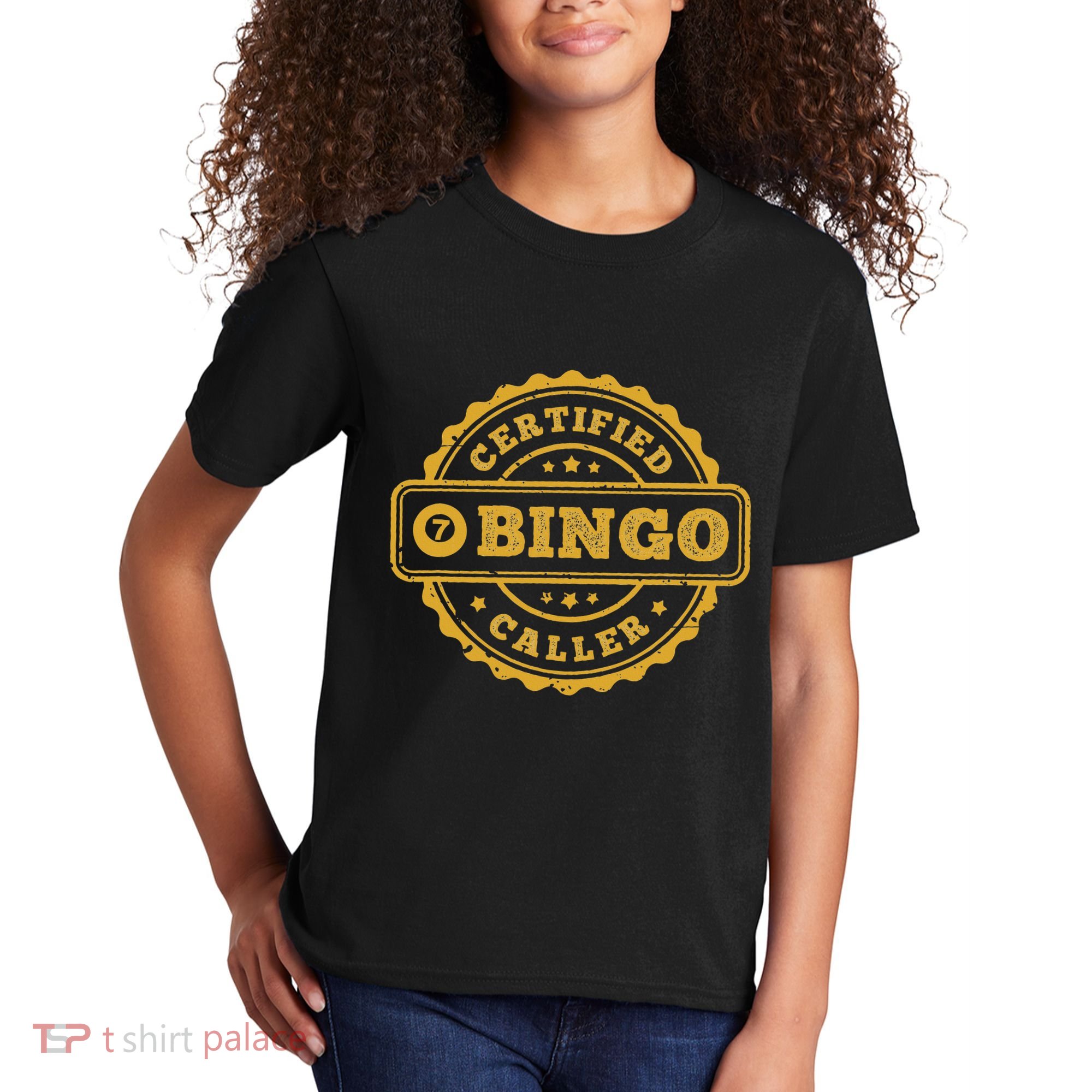 Bingo Bingo Caller Certified Funny Bingo Kids T-Shirt