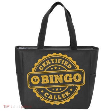 Bingo Bingo Caller Certified Funny Bingo Tote Bag