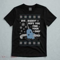 Bye Buddy Christmas , Hope You Find Your Dad Elf Narwhal T-Shirt thumb 5
