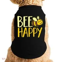  Bumble Bee Cute Bee Happy Doggie Tank thumb 0