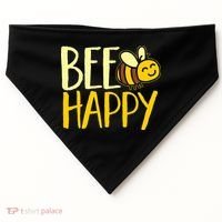  Bumble Bee Cute Bee Happy USA-Made Doggie Bandana thumb 0