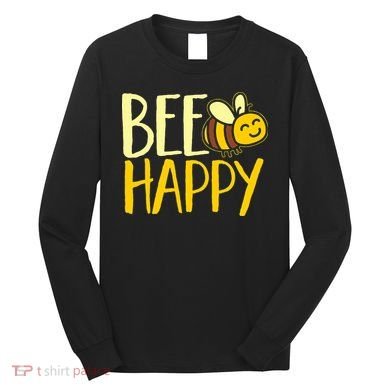  Bumble Bee Cute Bee Happy Long Sleeve Shirt