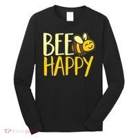  Bumble Bee Cute Bee Happy Long Sleeve Shirt thumb 0
