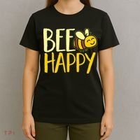  Bumble Bee Cute Bee Happy T-Shirt thumb 4