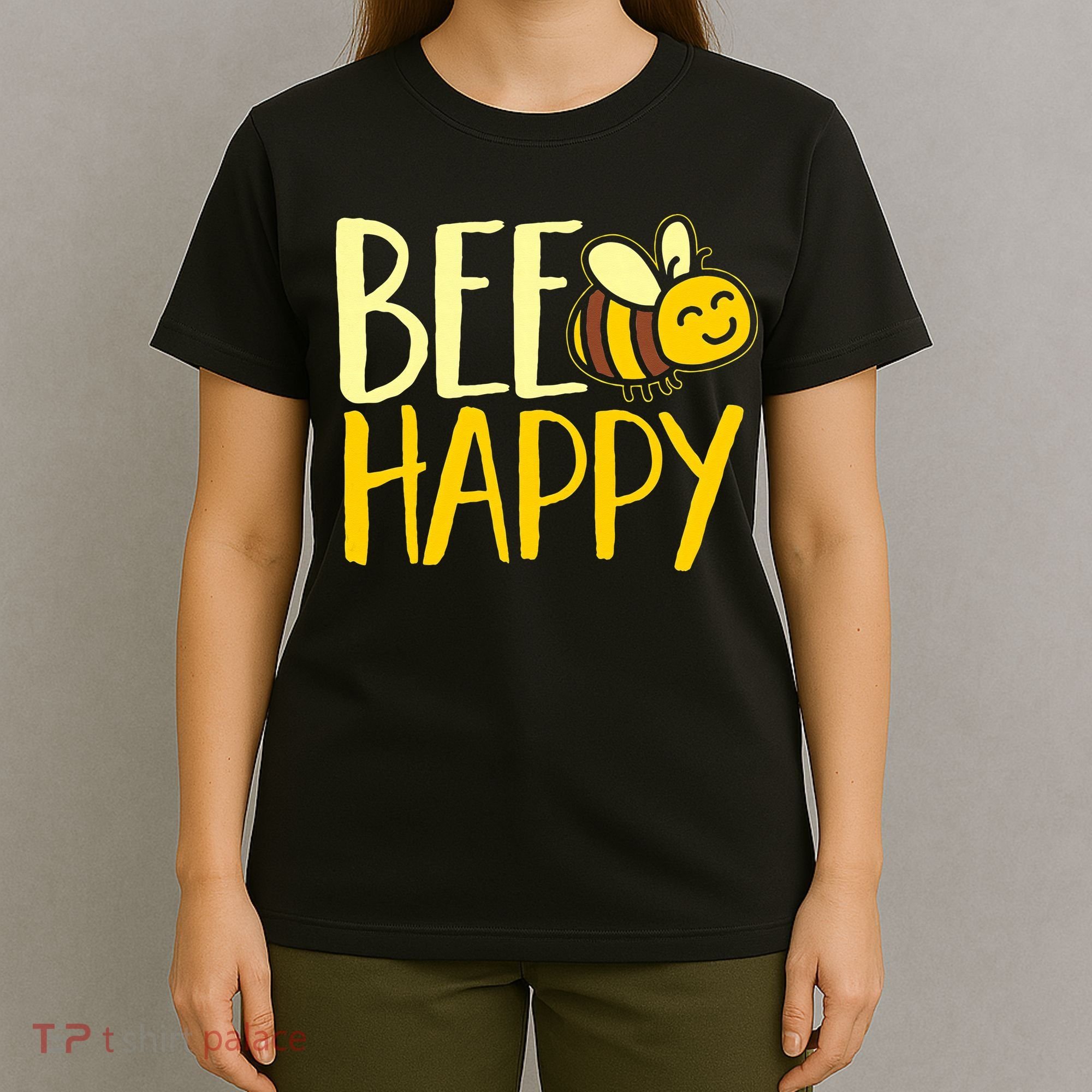  Bumble Bee Cute Bee Happy T-Shirt