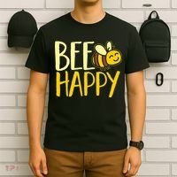  Bumble Bee Cute Bee Happy T-Shirt thumb 6
