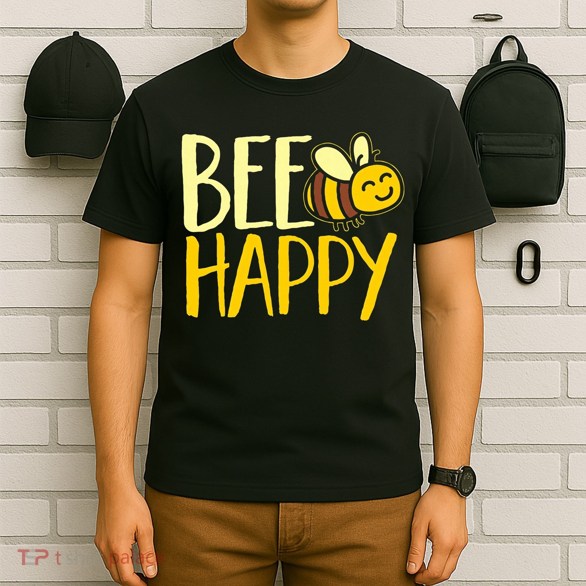  Bumble Bee Cute Bee Happy T-Shirt
