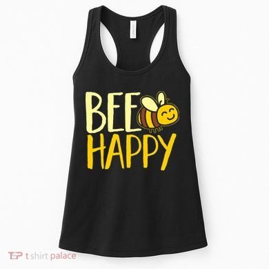  Bumble Bee Cute Bee Happy Women's Tank Top
