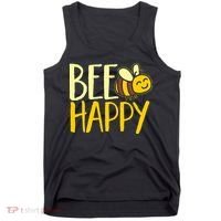  Bumble Bee Cute Bee Happy Tank Top thumb 0