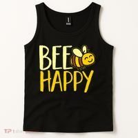  Bumble Bee Cute Bee Happy Tank Top thumb 2