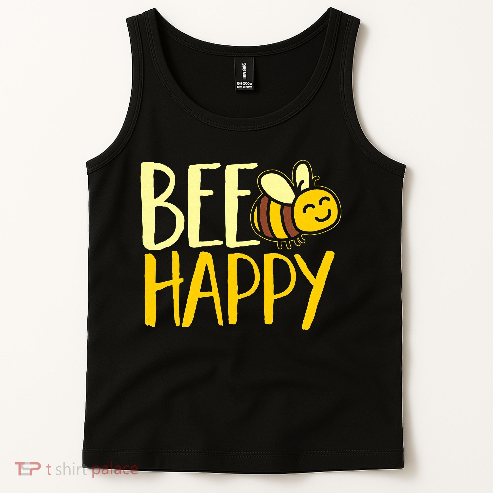  Bumble Bee Cute Bee Happy Tank Top