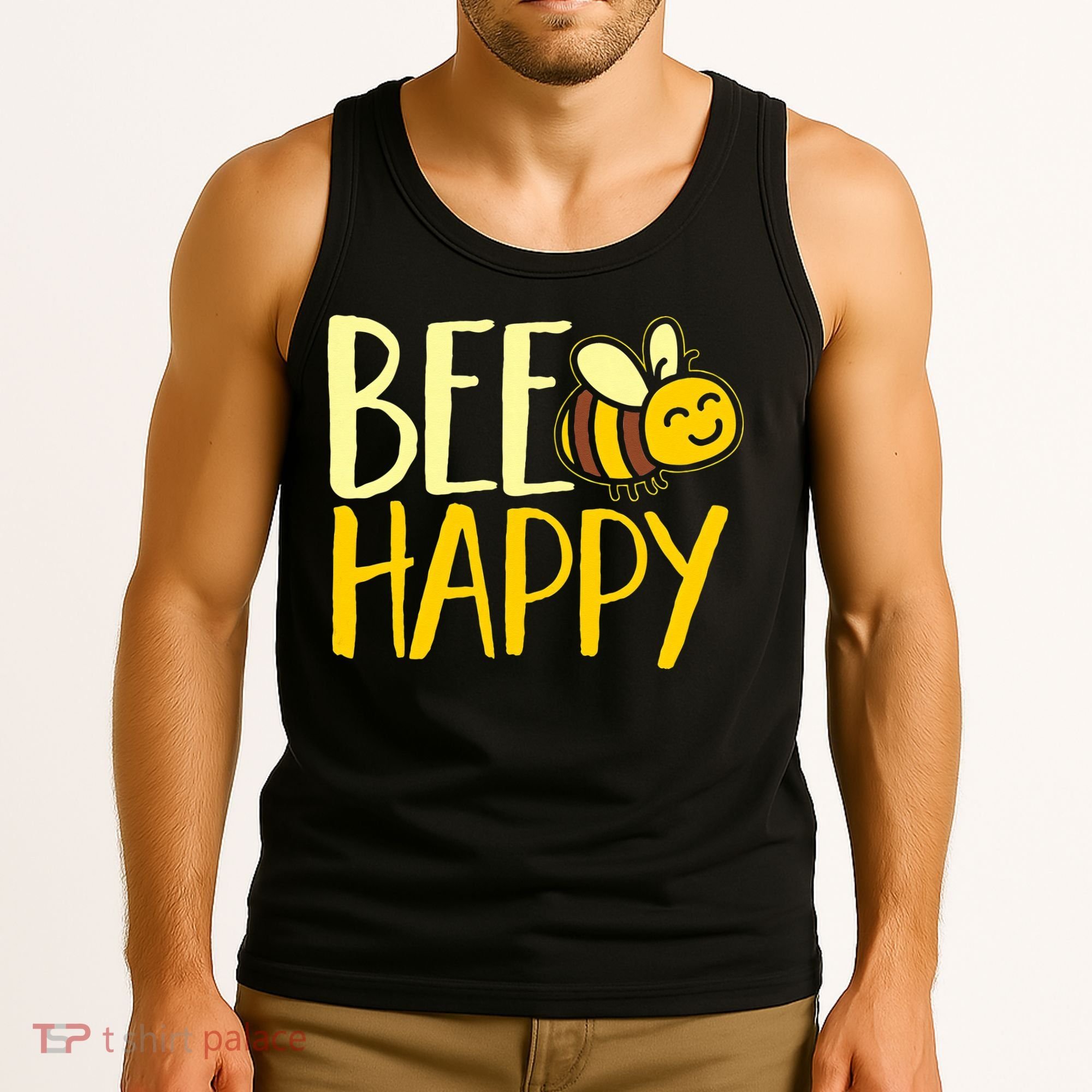  Bumble Bee Cute Bee Happy Tank Top