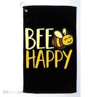  Bumble Bee Cute Bee Happy Golf Towel thumb 0