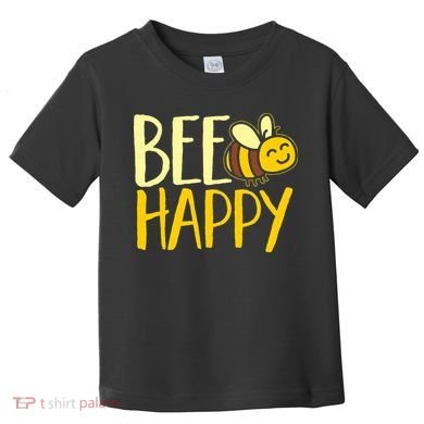  Bumble Bee Cute Bee Happy Toddler T-Shirt