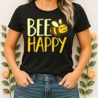  Bumble Bee Cute Bee Happy Women's T-Shirt thumb 2