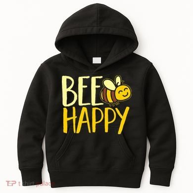 Bumble Bee Cute Bee Happy Kids Hoodie
