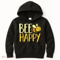 Bumble Bee Cute Bee Happy Kids Hoodie thumb 0