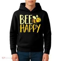 Bumble Bee Cute Bee Happy Kids Hoodie thumb 4