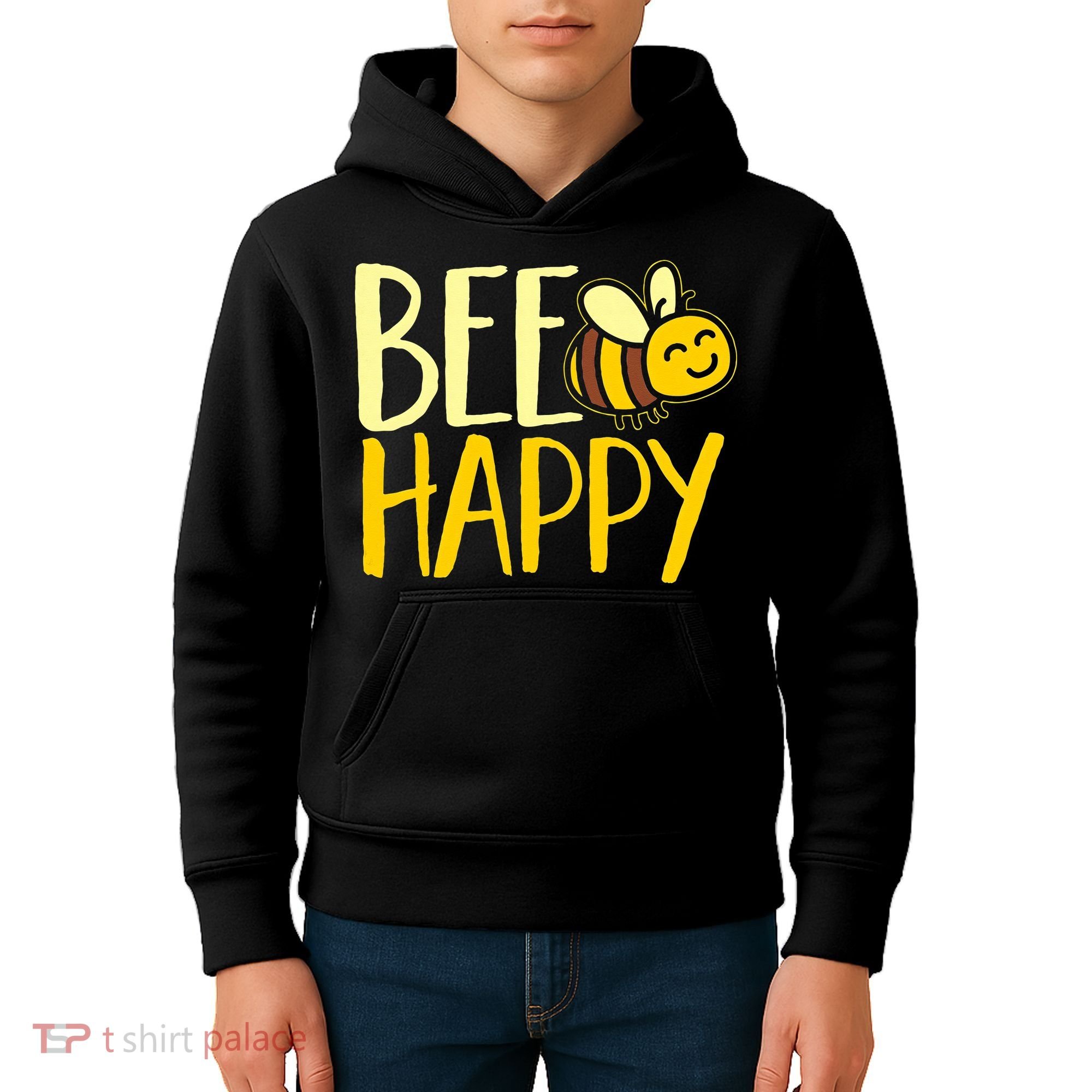  Bumble Bee Cute Bee Happy Kids Hoodie