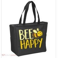  Bumble Bee Cute Bee Happy Tote Bag thumb 2
