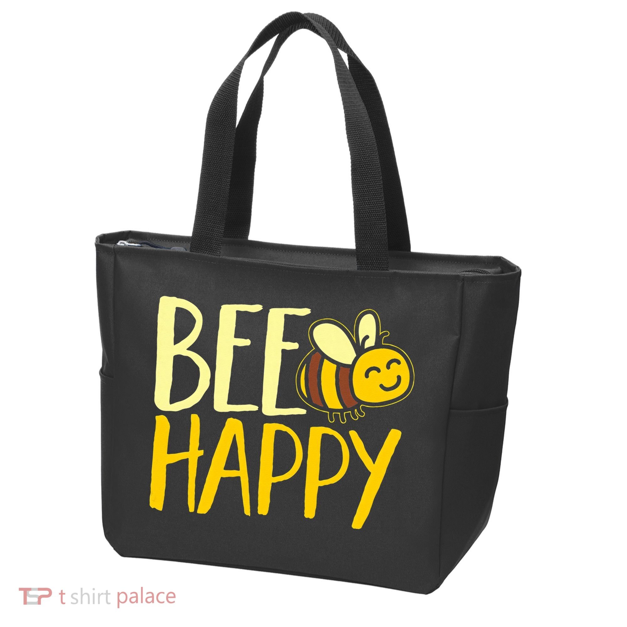  Bumble Bee Cute Bee Happy Tote Bag