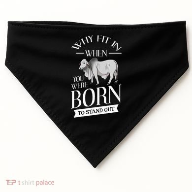 Brahman Bull Cattle Mini Zebu Cow USA-Made Doggie Bandana