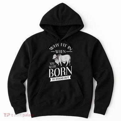 Brahman Bull Cattle Mini Zebu Cow Hoodie