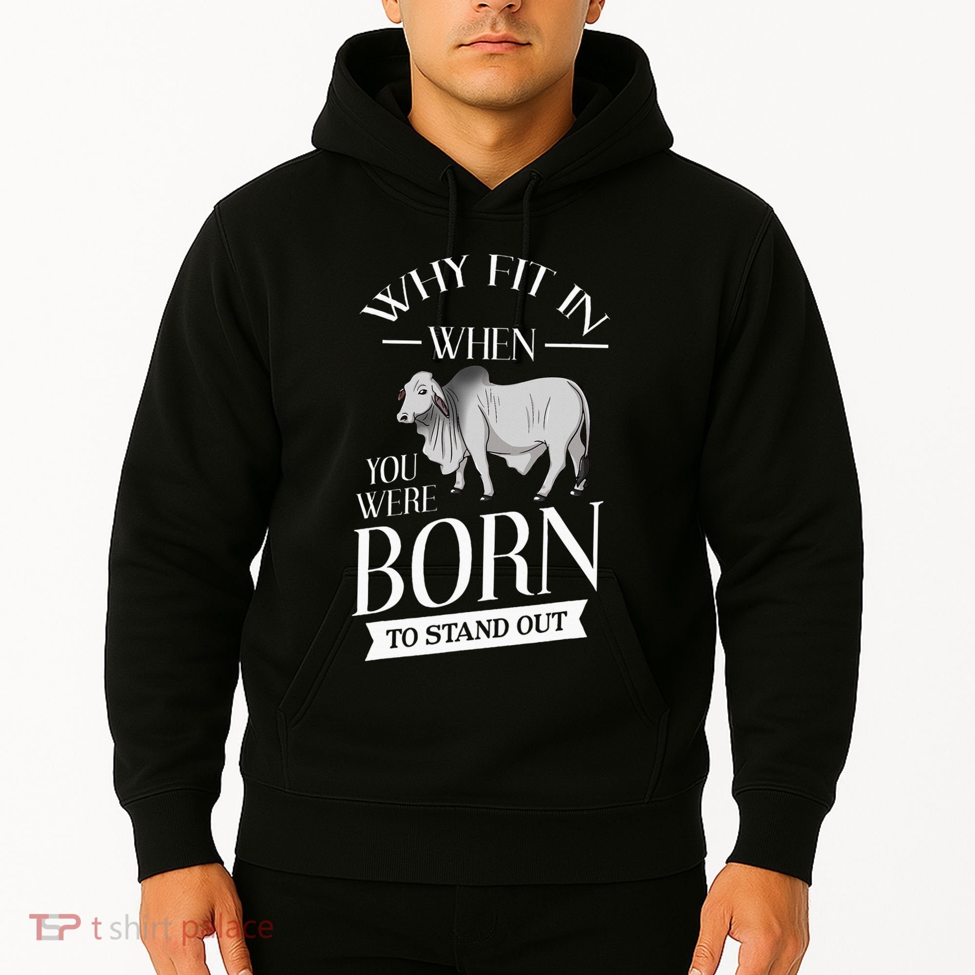Brahman Bull Cattle Mini Zebu Cow Hoodie