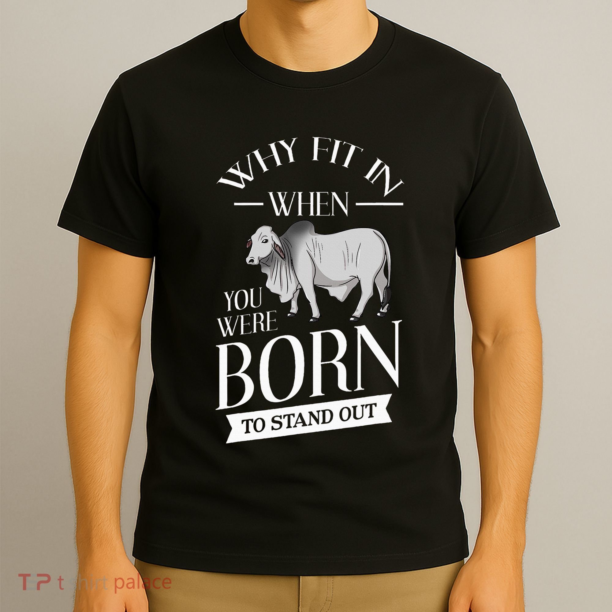 Brahman Bull Cattle Mini Zebu Cow T-Shirt