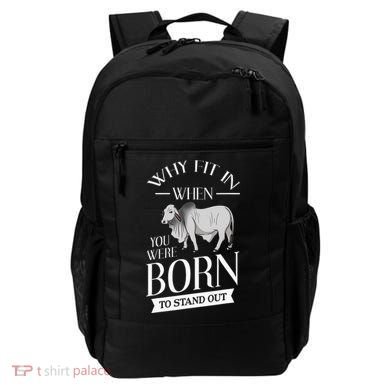 Brahman Bull Cattle Mini Zebu Cow Backpack