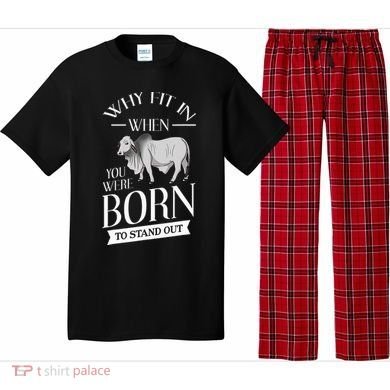 Brahman Bull Cattle Mini Zebu Cow Pajama Set