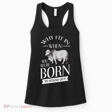Brahman Bull Cattle Mini Zebu Cow Women's Tank Top