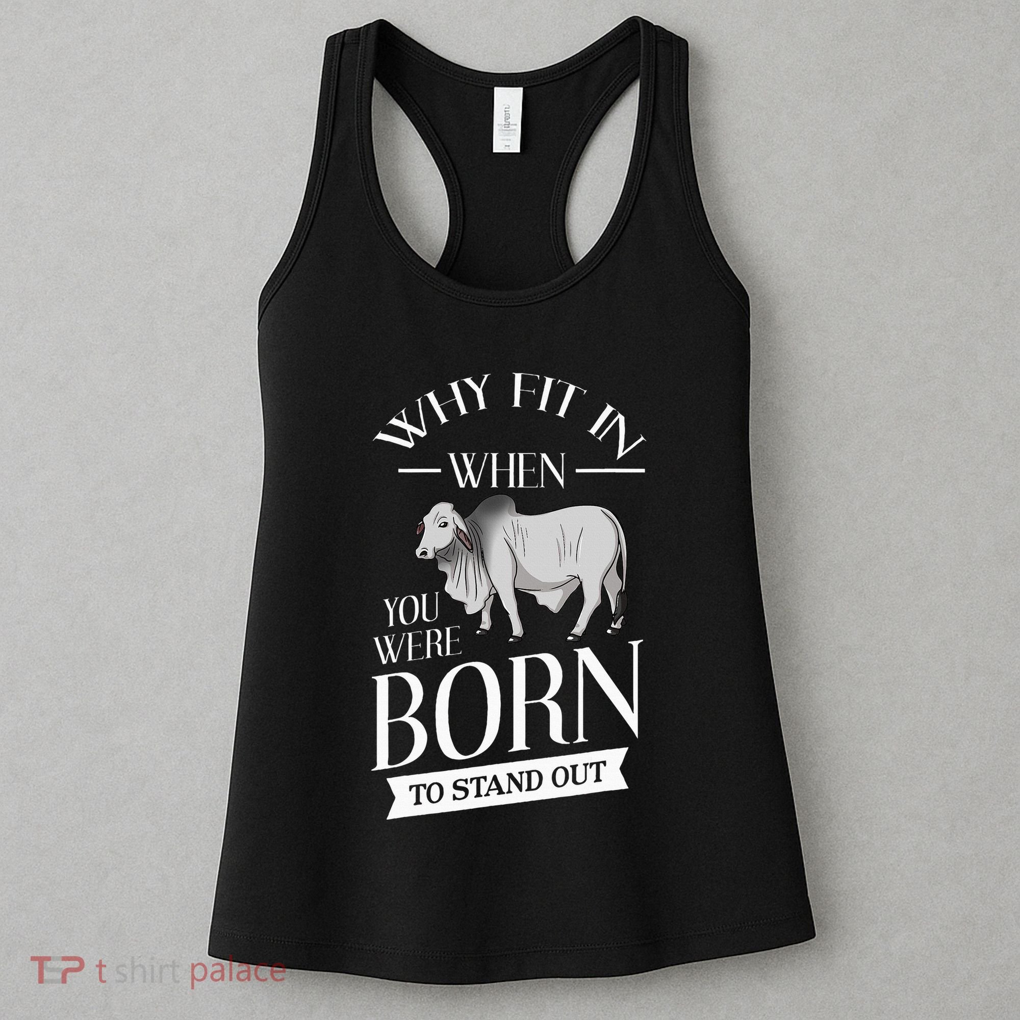 Brahman Bull Cattle Mini Zebu Cow Women's Tank Top