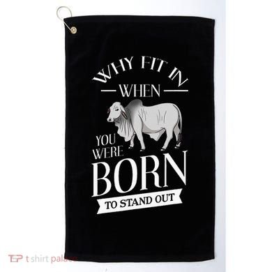 Brahman Bull Cattle Mini Zebu Cow Golf Towel