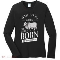 Brahman Bull Cattle Mini Zebu Cow Women's Long Sleeve Shirt thumb 0