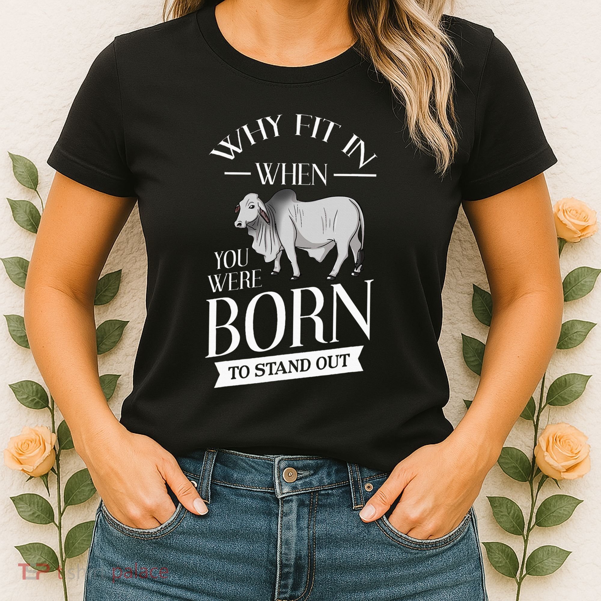 Brahman Bull Cattle Mini Zebu Cow Women's T-Shirt