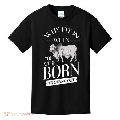 Brahman Bull Cattle Mini Zebu Cow Kids T-Shirt