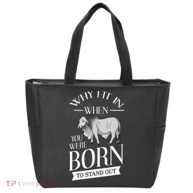 Brahman Bull Cattle Mini Zebu Cow Tote Bag