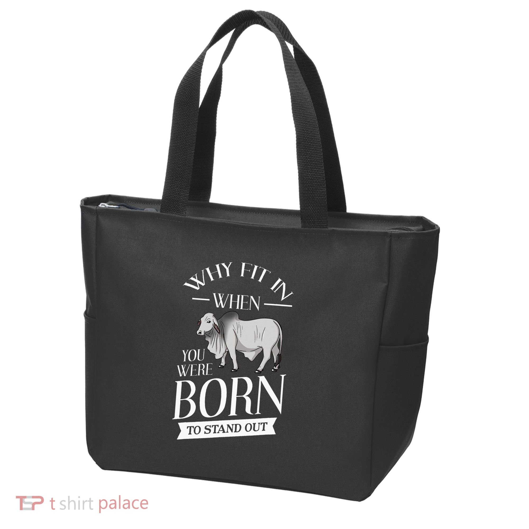 Brahman Bull Cattle Mini Zebu Cow Tote Bag