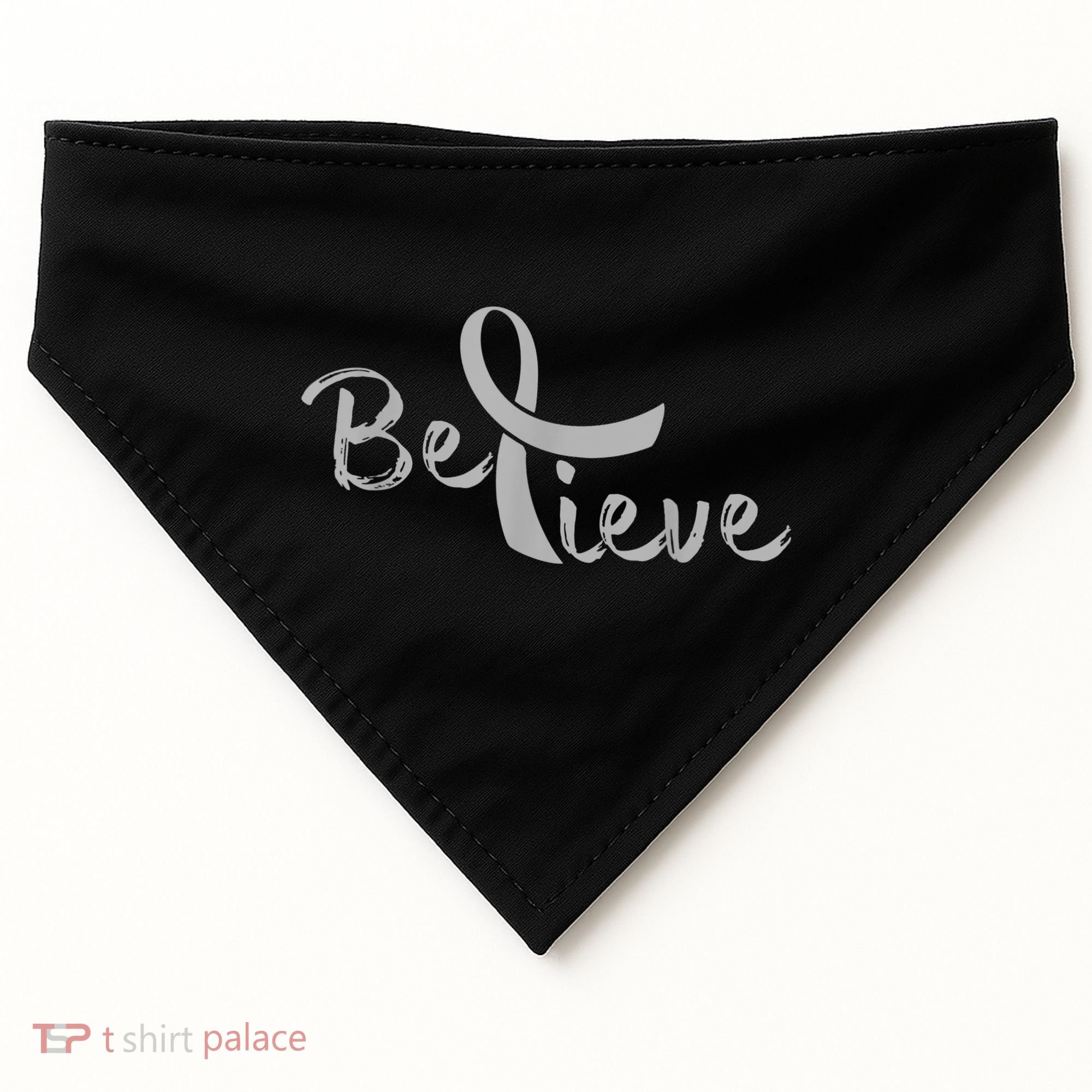 Believe Brain Cancer Brain Cancer Support USA-Made Doggie Bandana