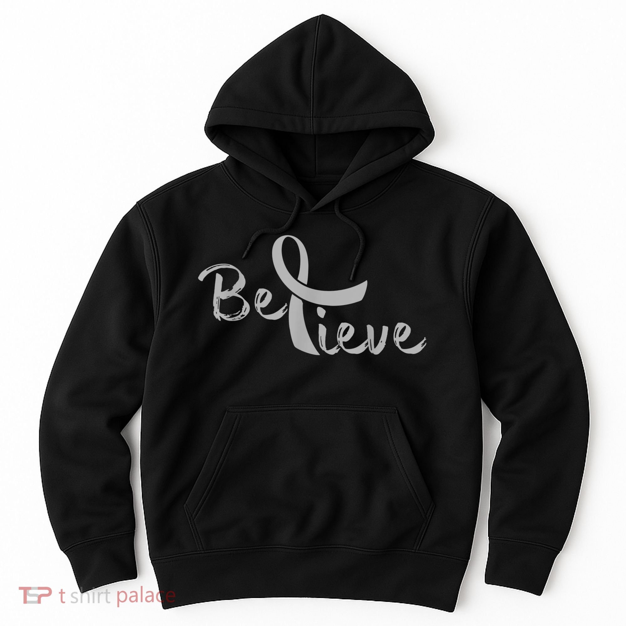 Believe Brain Cancer Brain Cancer Support Hoodie